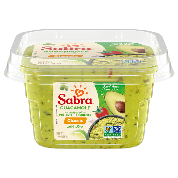 Preserved Dips & Spreads Sabra Guacamole, with Lime, Classic hero