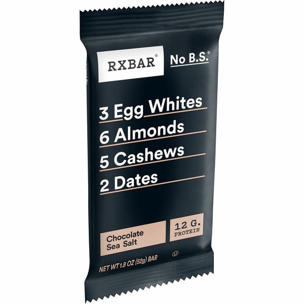 Protein & Meal Replacements RXBAR Chocolate Sea Salt hero