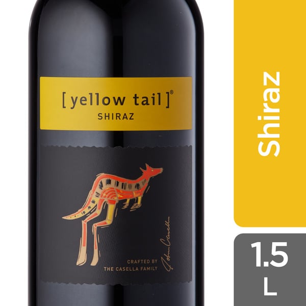 Imported 1.5L [yellow tail] Shiraz hero