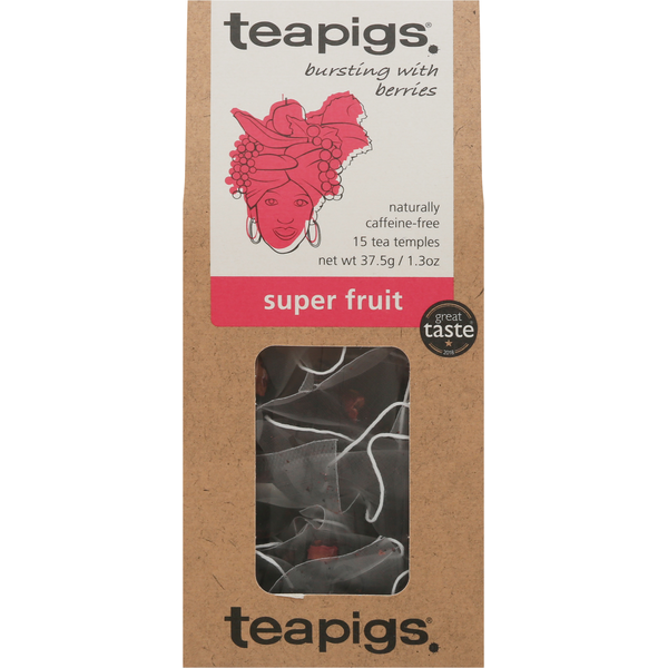 Tea teapigs Tea, Super Fruit, Tea Temples hero