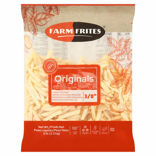 Farm Frites Originals 3/8" Straight Cut French Fries hero