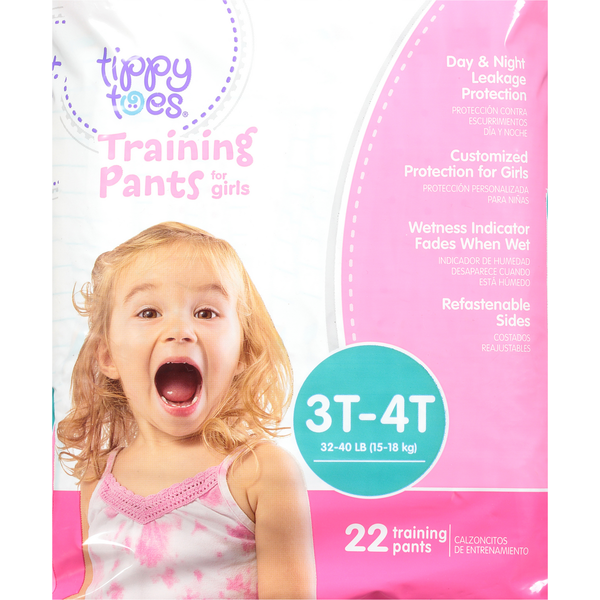 Baby Accessories Tippy Toes Training Pants, for Girls, 3T-4T (32-40 lb) hero