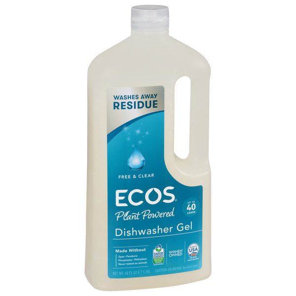 Dish Detergents Ecos Dishwasher Gel, Free & Clear hero