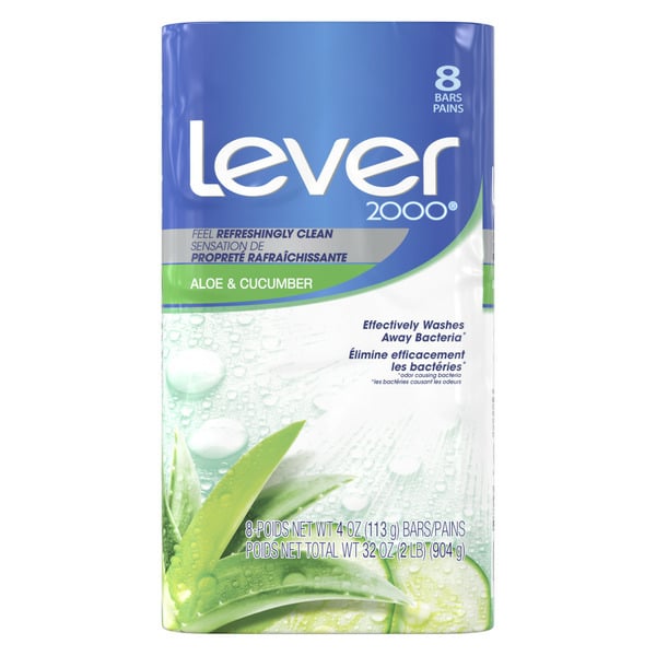 Body Lotions & Soap Lever 2000 Clean Rinsing Bars, Fresh Aloe hero