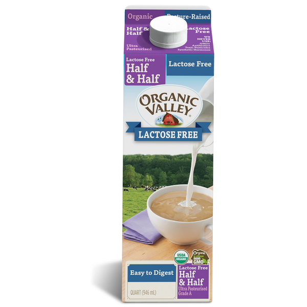 Creamer Organic Valley Organic Lactose Free Half and Half hero