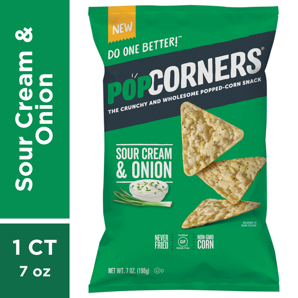 PopCorners Sour Cream & Onion Snacks hero