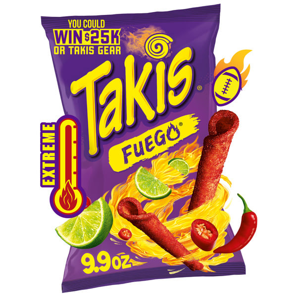 Chips & Pretzels Takis Fuego Rolled Tortilla Chips Bag hero