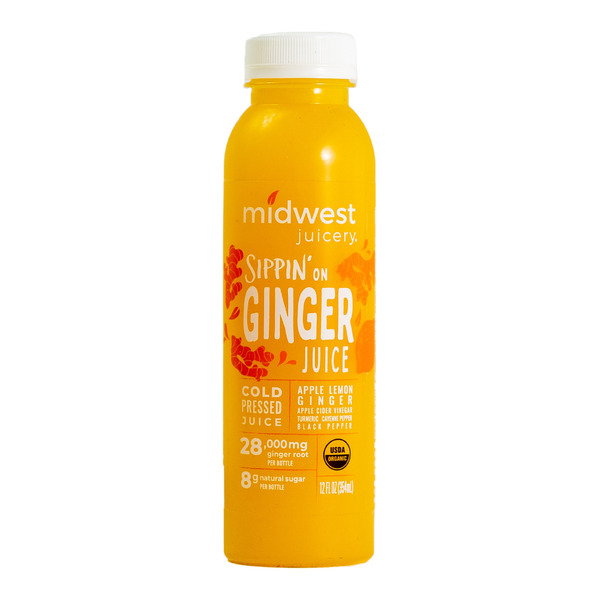 Juice & Nectars Midwest Juicery Cold-Pressed Juice, Sippin' on Ginger Juice hero