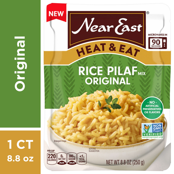 Near East Heat & Eat Rice Pilaf Mix, Original hero