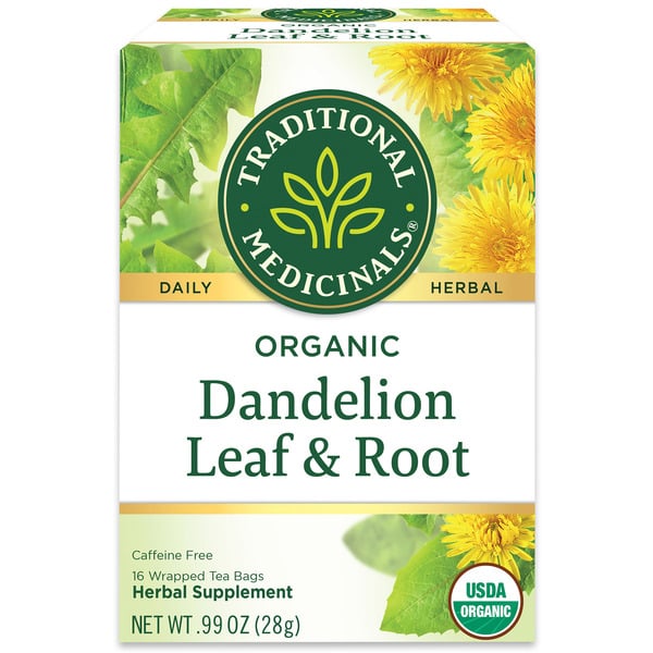 Gifts Everyday Traditional Medicinals Organic Dandelion Leaf & Root, Caffeine Free Herbal Tea hero