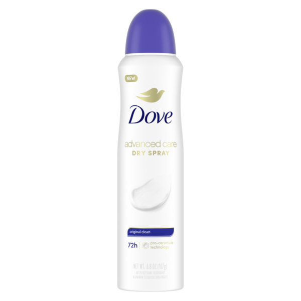 Deodorants Dove Dry Spray Antiperspirant Deodorant Original Clean, hero