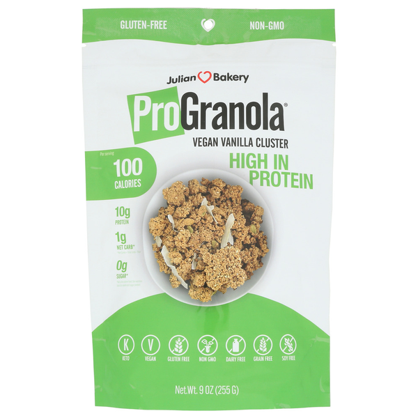 Granola Julian Bakery Progranola Vegan Vanilla Cluster hero