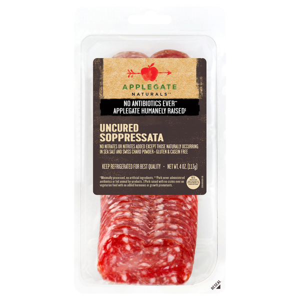 Deli Meats Applegate Naturals  Natural Soppressata hero