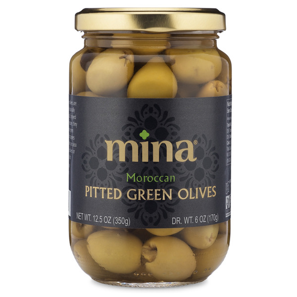 Pickled Goods & Olives Mina Pitted Green Olives hero