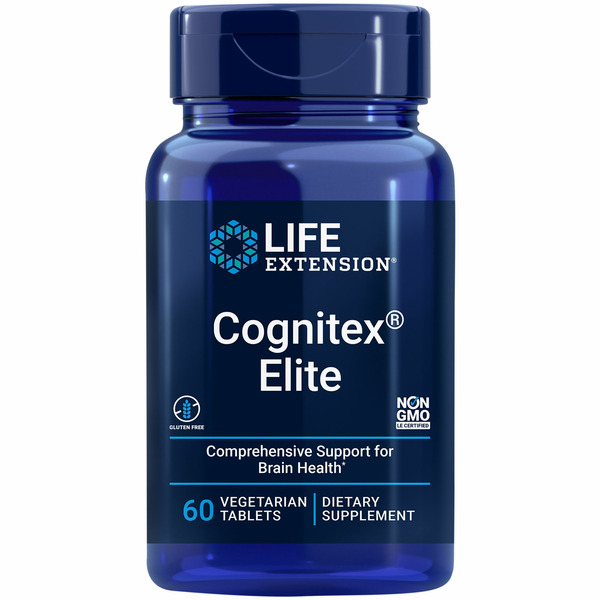 Life Extension Cognitex Elite Comprehensive Support For Brain Health Dietary Supplement Vegetarian Tablets hero