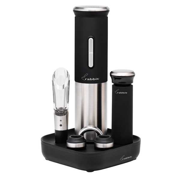 Small Appliances 5 Rabbit Electric Wine Opener, 8 piece set hero