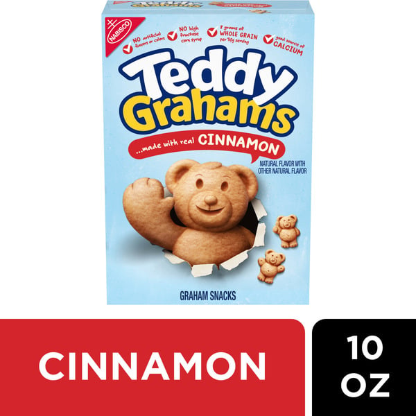 Cookies & Cakes Teddy Grahams Cinnamon Graham Snacks hero