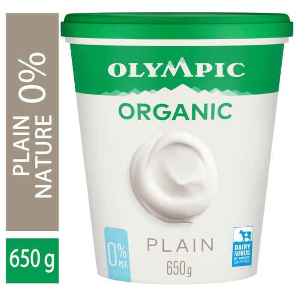 Natural Value Olympic Organic Yogurt Plain 0% hero