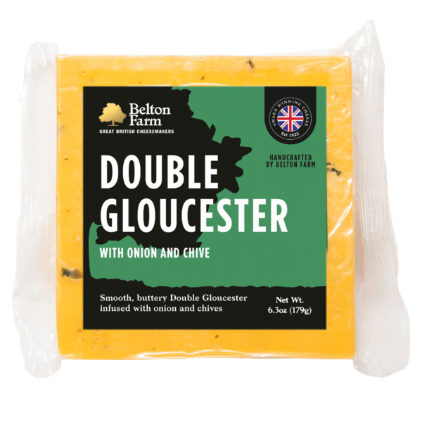 Specialty Cheeses Belton Farm Double Gloucester with Onion and Chive hero