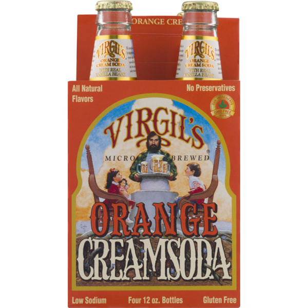 Soft Drinks Virgil's Cream Soda Orange hero