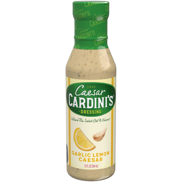 Salad Dressing & Toppings Cardini's Garlic Lemon Caesar Salad Dressing hero