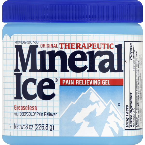 Muscles, Joints & Pain Relief Mineral Ice Pain Relieving Gel, Original Therapeutic hero