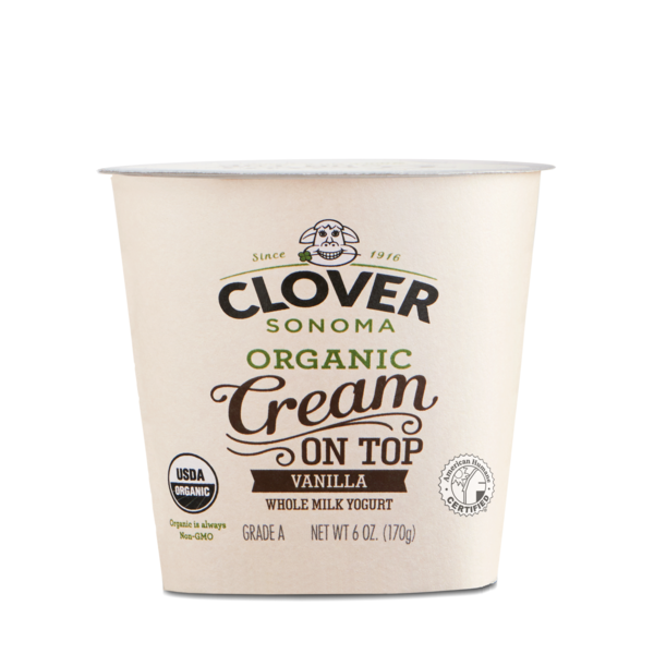 Yogurt Clover Sonoma Organic Cream on Top Vanilla Yogurt hero