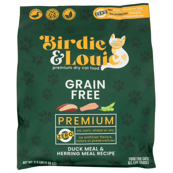 Birdie & Louie Grain Free Dry Cat Food hero