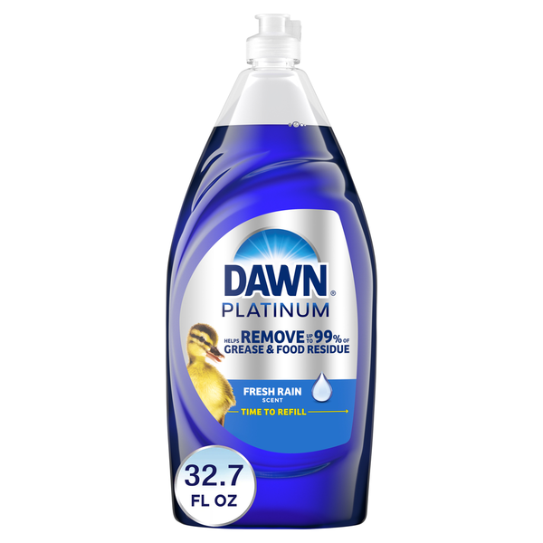 Dish Detergents Dawn Platinum Dishwashing Liquid Dish Soap, Refreshing Rain Scent hero