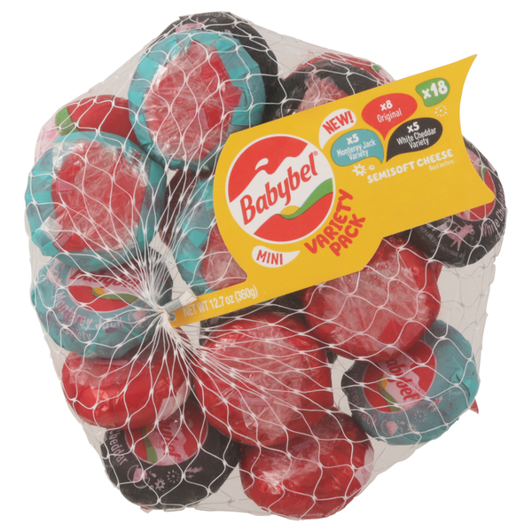 Packaged Cheese Babybel Cheese, Semisoft, Mini, Variety Pack hero