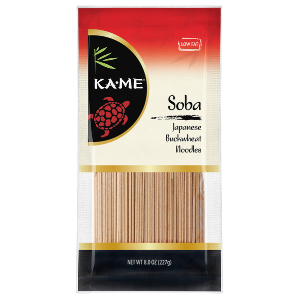 Asian Foods KA-ME Noodles, Low Fat, Japanese Buckwheat, Soba hero