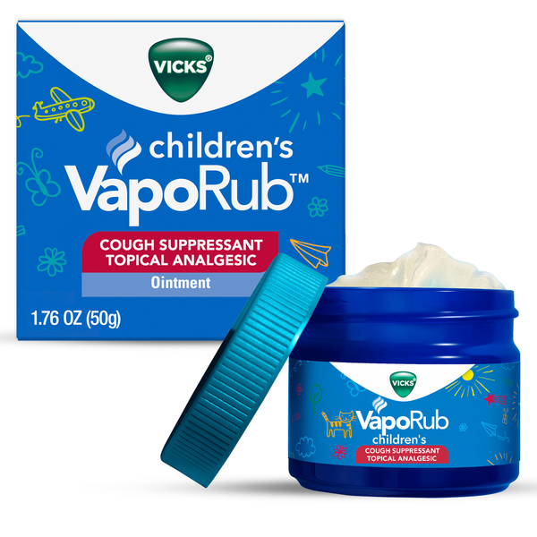 Cold, Flu & Allergy Vicks Children's VapoRub, Chest Rub Ointment, Cough Suppressant hero