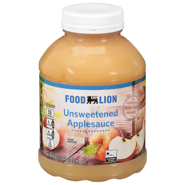 Canned Fruit & Applesauce Food Lion Unsweet Applesauce hero