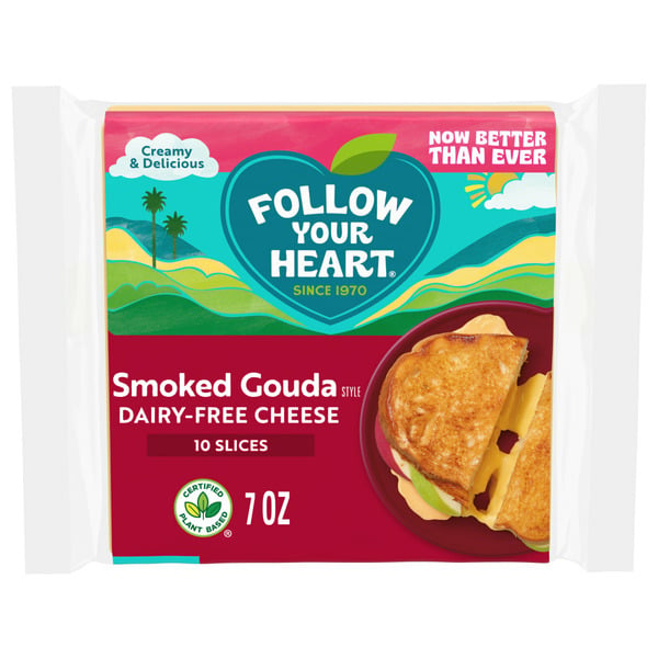 Packaged Cheese Follow Your Heart Dairy-Free Smoked Gouda Slices hero