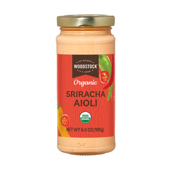 Salad Dressing & Toppings WOODSTOCK Organic Sriracha Aioli hero