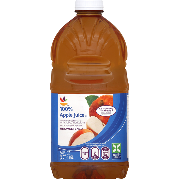 Juice & Nectars Store Brand 100% Apple Juice No Added Sugar With Calcium hero