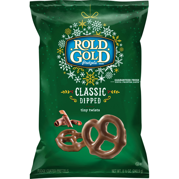 Chips & Pretzels ROLD GOLD Pretzels, Classic Dipped, Tiny Twists hero