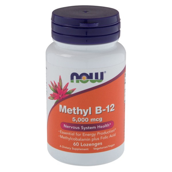 Vitamin B NOW Methyl B 12 5,000 mcg hero