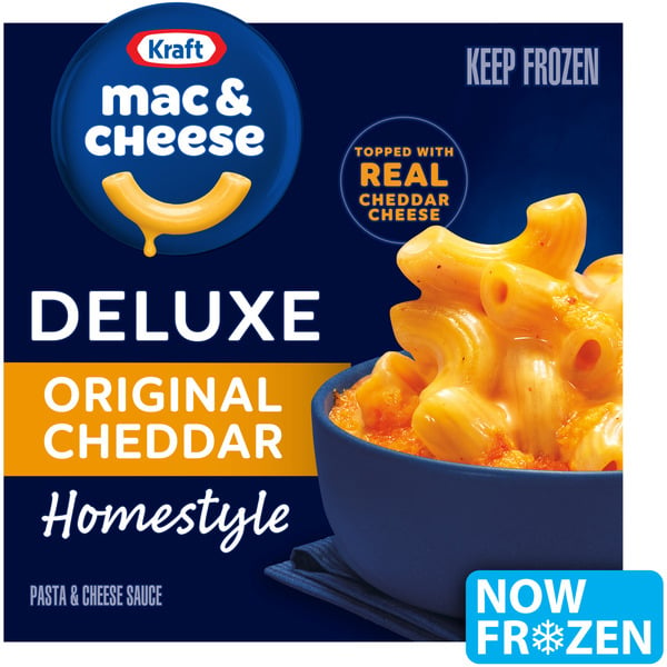 Frozen Meals Kraft Frozen Meal, Original Cheddar Mac & Cheese, Macaroni and Cheese Dinner hero