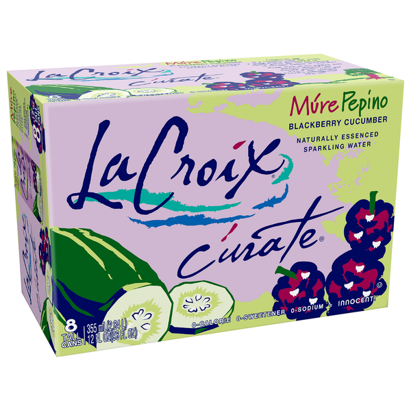 Water, Seltzer & Sparkling Water LaCroix Curate Mure Pepino Sparkling Water hero