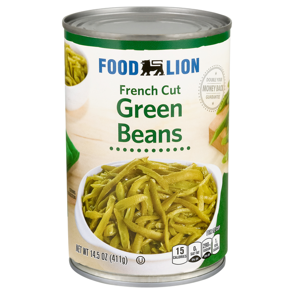 Canned & Jarred Vegetables Food Lion French Cut Green Beans hero