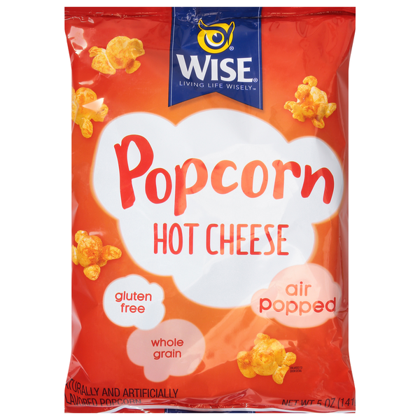 Chips & Pretzels Wise Popcorn, Hot Cheese hero