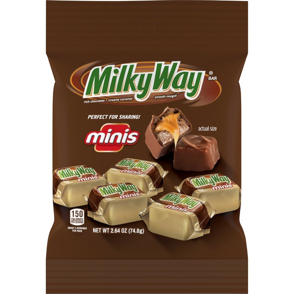 Candy & Chocolate Milky Way Minis Size Milk Chocolate Candy Bar hero