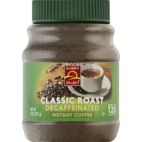 Sunny Select Instant Coffee, Classic Roast, Decaffeinated hero