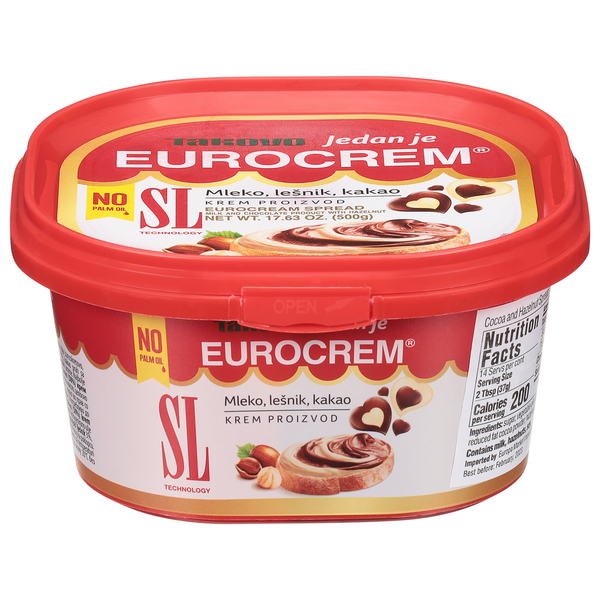 Refrigerated Pudding & Desserts Eurocrem Spread, Cocoa and Hazelnut hero