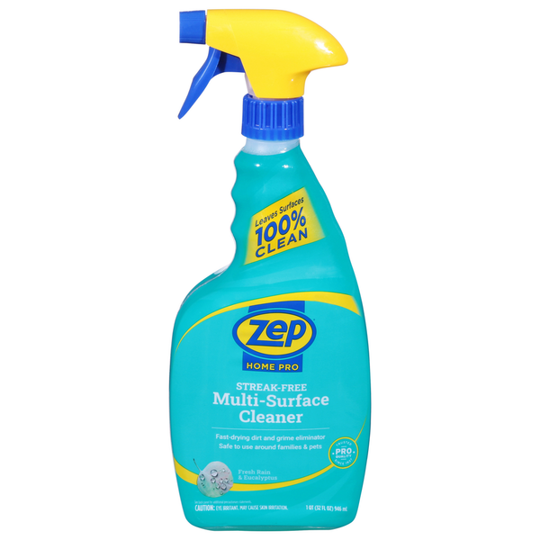 Cleaning Products Zep Multi-Surface Cleaner, Streak-Free, Fresh Rain & Eucalyptus hero