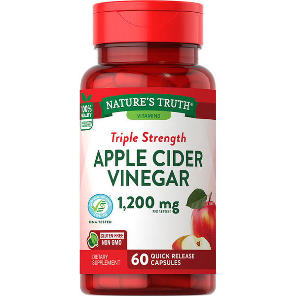 Oils & Vinegars Nature's Truth Apple Cider Vinegar 1200 Mg Quick Release Capsules hero