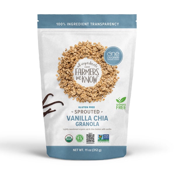 Cereal One Degree Organic Foods Vanilla Chia Granola hero