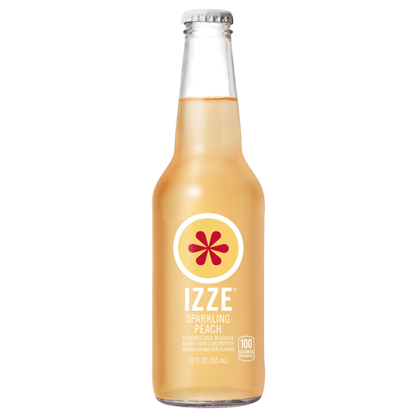 Refrigerated IZZE Juice Beverage, Sparkling Peach hero