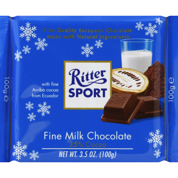 Candy & Chocolate Ritter Sport Fine Milk Chocolate, 35% Cocoa hero